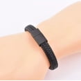 thumbnail image 2 of Pulsera de cuero MADIOLA para Hombre y Mujer Iman Negro, 2 of 7