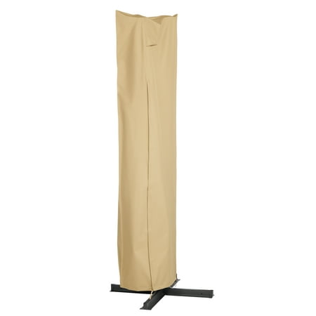 Steel Frame Patio Cover Classic Accessories Terrazzo® Offset Umbrella and Frame Cover - All Weather Protection Outdoor Cover (56-264-012001-EC) ()