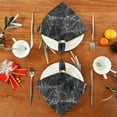 thumbnail image 4 of Coolnut Black and Gold Marble Cloth Napkins Set of 1,Reusable Washable Polyester Dinner Table Napkins for Kitchen,Dining,Restaurant,Party Decoration, 4 of 7