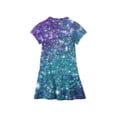 thumbnail image 4 of Girls Polo Dress with Pockets, Short Sleeve Collared Stretchy Ruffled Placket School Uniform Shirt Dress, 4 of 5