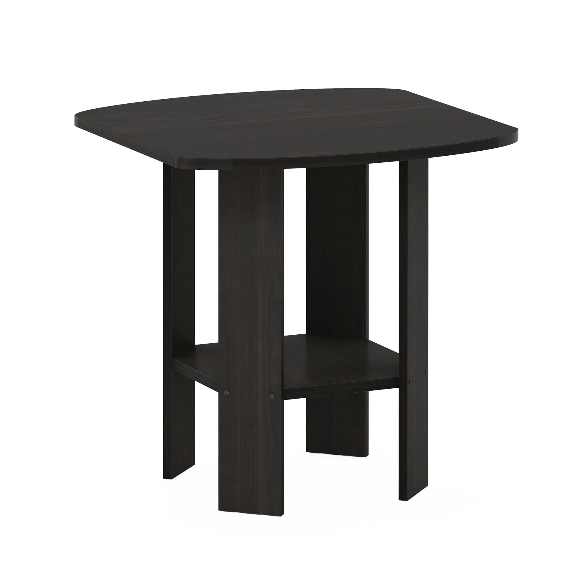 Furinno Contemporary Engineered Wood Simple Design End Table in Espresso
