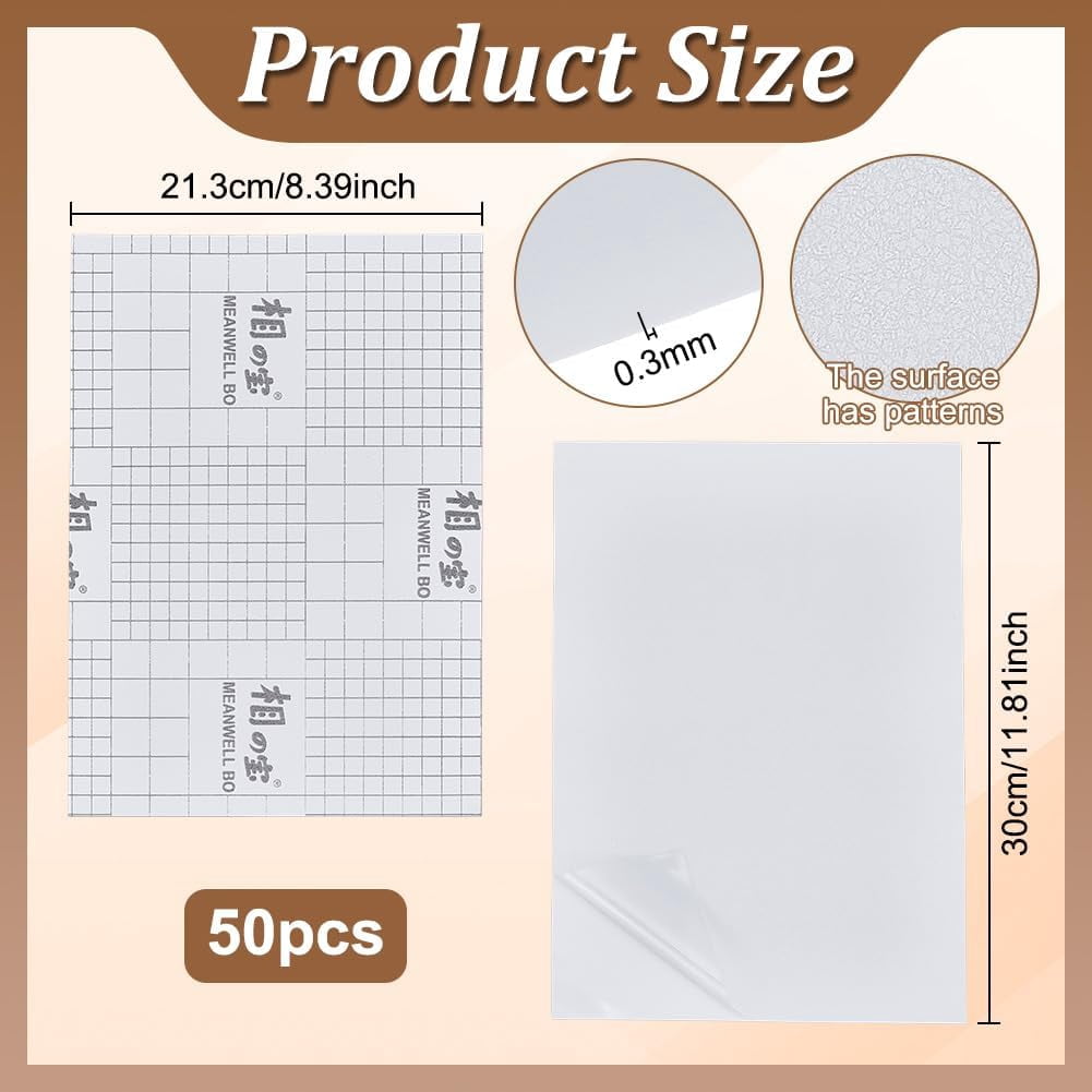 50 Pcs Self Adhesive Laminating Sheets 8.4x11.8 Inch Waterproof Self Sealing Laminating Sheets