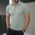 thumbnail image 2 of HCNTES Men's Golf Polo Shirts Short Sleeve Moisture Wicking Golf Shirts for Men,S Grey, 2 of 5