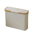 thumbnail image 2 of Toilet Paper Basket with Lid, Toilet Paper Storage, Bamboo Linen Fabric Bathroom Organizer, Toilet Paper Bin, Bathroom Accessories Holder Storage Basket, Toilet Paper Organizer Basket, Beige, 2 of 6