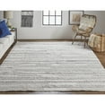 thumbnail image 2 of Feizy Alden Transitional Stripes, Ivory/Taupe, 2' x 3' Accent Rug Stain Fade Resistant Handmade Casual Solid Floor Rug for Living room Bedroom, 2 of 8
