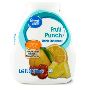 Great Value Drink Enhancer, Fruit Punch, 1.62 fl oz
