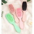 thumbnail image 3 of Peine de silicona para masaje del cuero cabelludo, peine recto para lavar el cabello, dientes anchos, cepillo para champú húmedo y seco, herramientas de peluquería, 3 of 4