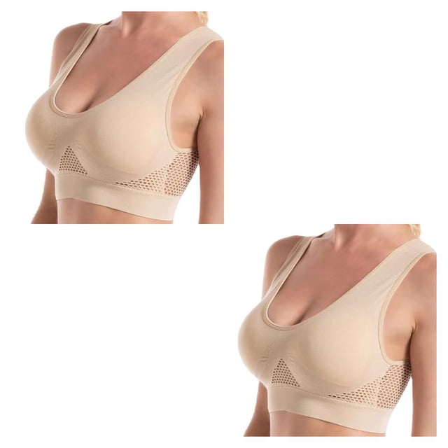 Minnieouse Sujetador deportivo para mujer, entrenamiento inalámbrico, correr, trotar, Tops cortos acolchados sin costuras, chaleco, ropa interior Type3 NO3