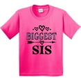 thumbnail image 3 of Inktastic Biggest Sis Girls Sister Announcement Youth T-Shirt, 3 of 5