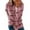 Pink, variant on Womens Tops Fashion Stripe Print Hooded Long Sleeve Loose T-Shirt