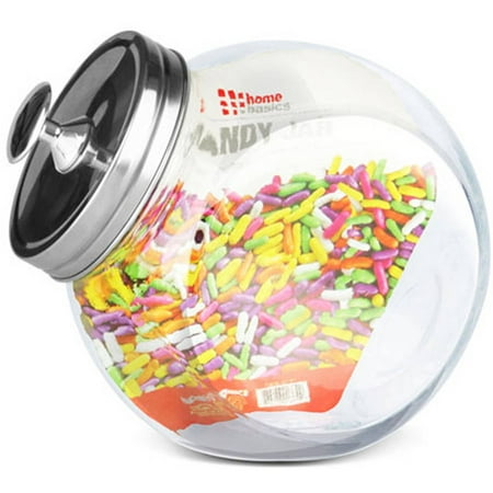 Home Basics Glass Candy Jar (Best Glass Jars For Weed)