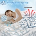 thumbnail image 3 of Blue Grey Coral Coastal Cooling Blanket,Lightweight Breathable Summer Throw Blanket with Double Sided Cold Effect,Summer Beach Seaside Nautical Picnic Blankets Bed Sheet for Hot Sleepers 60"x80", 3 of 8