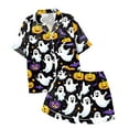 thumbnail image 4 of Halloween Loungewear Soft Casual Home WearLoungewear 2 Piece Pjs,#17 L, 4 of 4