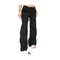thumbnail image 3 of kurtrusly Wide Leg Denim Pants Unique And Cool Suitable Size Easy To Clean Woman Jeans Comfortable To Wear black XL, 3 of 6