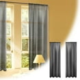 thumbnail image 2 of TIELUTT Rideaux Transparents Blancs Élégants Rideaux Transparents Adaptés pour Décorer Salons Chambres et Couverture Extérieure Longs Rideaux Ensemble de Rideaux Doublure de Rideau de Douche Robuste 52x63 Rideaux 2, 2 of 7