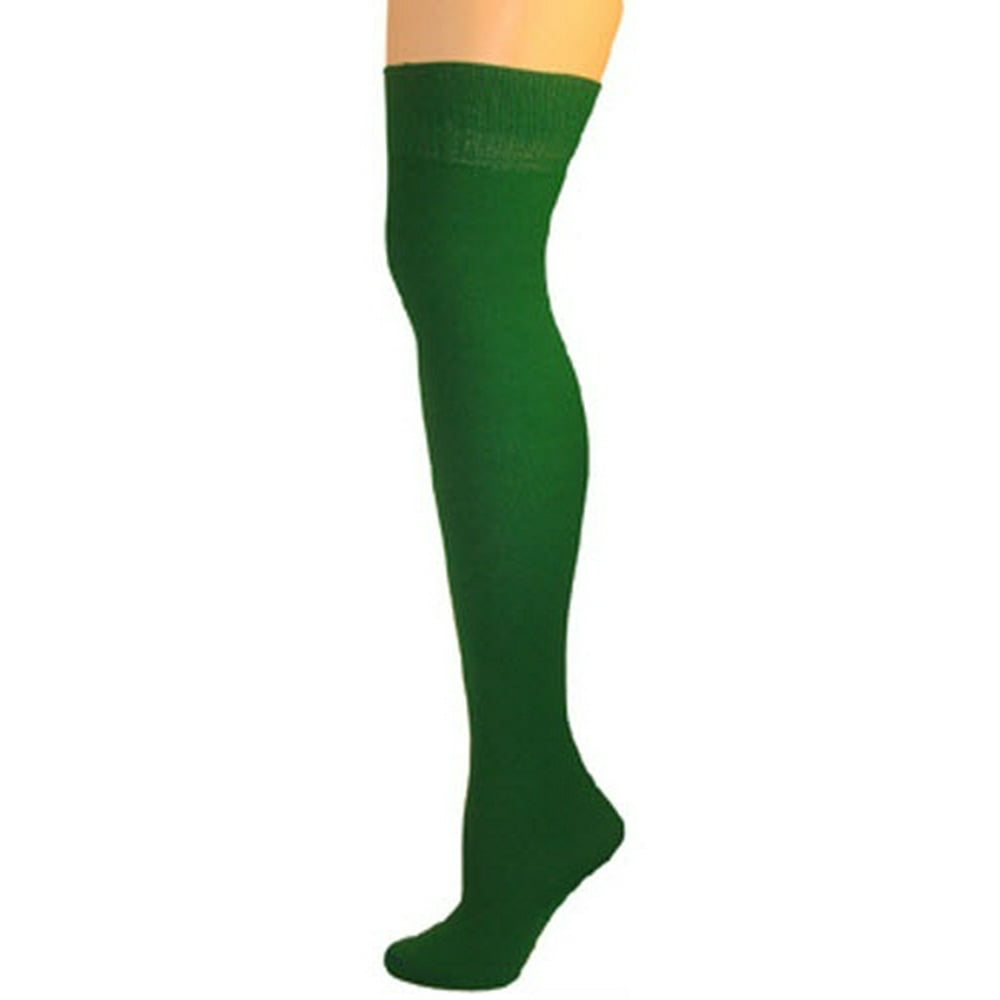 AJ's AJs Knee High Nylon Socks Dark Green