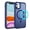 Darkblue, variant on TECH CIRCLE For iPhone 12 Pro and iPhone 12 Translucent Back Case 6.1" 2020 Model, Compatible with MagSafe and Magnetic Accessories, Slim and Lightweight Case, Protective Cute Phone Cover, Gray