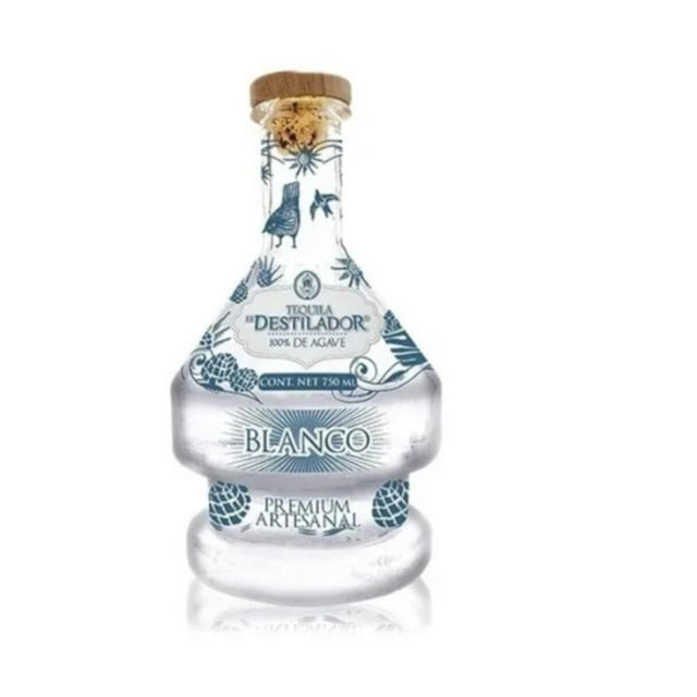 Pack de 6 Tequila El Destilador Artesanal Blanco 750 ml Blanco