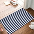 thumbnail image 5 of Daiia Navy Blue And White Stripes Front Door Mat, Heavy Duty Durable Welcome Mat for Outdoor Indoor, Dirt Trapper Waterproof Super Absorbent Door Mat, 16" x 24", 5 of 9