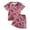 Red, variant on Glisme Boys Outfit Set Tie Dye Short Sleeve Crew Neck Shirt With Fashion Shorts Set Summer Cozy Soft Toddler Kids Boys Outfit Size 2-3 Years Red