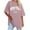 Pink, variant on Womens Oversized T-Shirts Graphic Tees Short Sleeve Vintage Tops Casual Summer Clothes