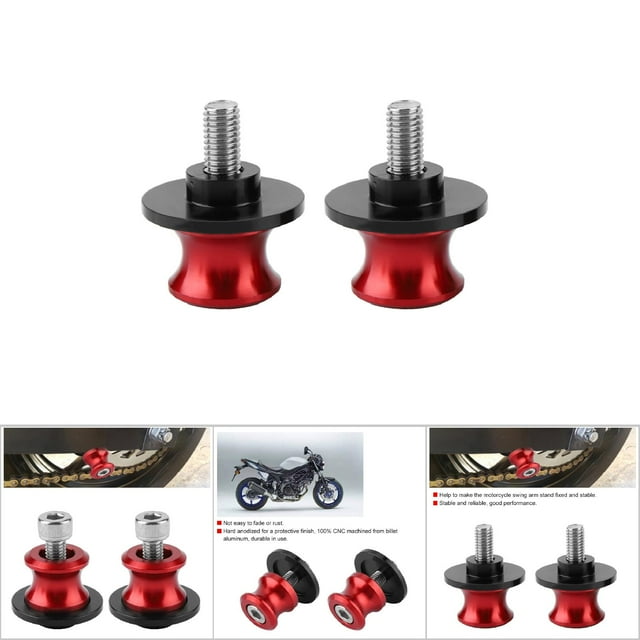 Swing Arm Spool, CNC Machined 2pcs Performance Swingarm Bobbin For Motorcycles