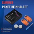 thumbnail image 2 of 2pcs Led Flashing Light, Safety Light For School Bag Bike Light, Running Light For Joggers Night Work Orange, 2 of 5