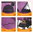 thumbnail image 4 of BestPet 3-in-1Pet Stroller Premium Multifunction Dog Cat with Detachable Carrier &Cup Holder,Purple, 4 Wheels, 4 of 7
