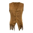 thumbnail image 4 of Western Style Corduroy Vest for Women Button Front Sleeveless Casual Outerwear Coat Brown L, 4 of 4