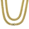 thumbnail image 6 of Multipurpose Stainless Steel Encrusted Cuban Necklace Adjustable Length Chain Portable for Street Styles Enthusiasts, 6 of 9