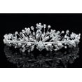 thumbnail image 3 of SAMKY Rhinestone Crystal Tiara Copper Bridal Crown for Elegant Wedding Hairstyles, 3 of 6