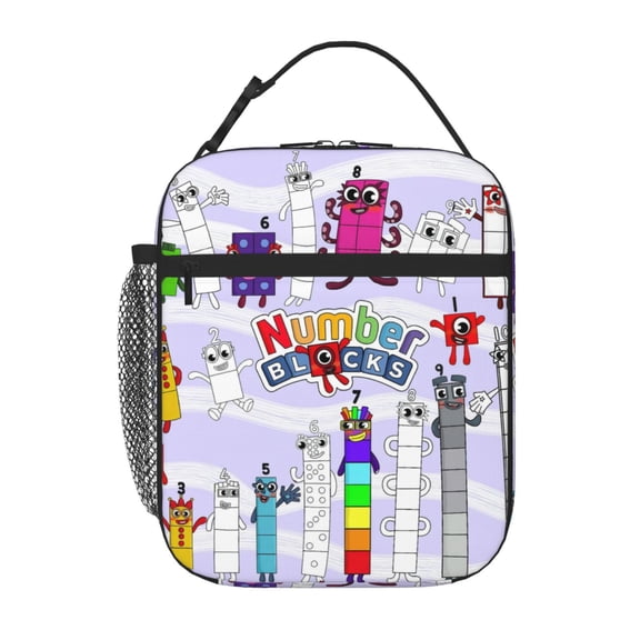 Numberblocks Reusable Lunch Box Portable Lunch Bag for Women Men Teen Work Office With Lunch Storage Bag