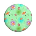 thumbnail image 3 of Rv Spare Tire Cover 15 inch - Cute Fox Floral Green Tire Covers for Trailers, Adjustable Camper Spare Tire Cover, 3 of 7