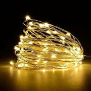 Unido Box 4 Pack String Fairy Lights 20 LED, Warm White, 7'ft/2m Battery Waterproof