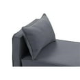 thumbnail image 6 of Yazmin  Bench  Dark  Gray Linen  Upholstered  Piping  Details, 6 of 7