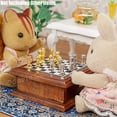 thumbnail image 4 of Thinsony 1 Set Miniature Chess Scene Layout Accessory Exquisite Room Ornament Prop Checkerboard Pieces Models Scale Accessories for DIY, 4 of 5