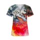 thumbnail image 5 of ICHUANYI Clearance Women Fashion Casual Printing Shirts Short Sleeve Loose Tee Tops Tunic Blouse(Red, XXL) ICHUANYI WER2023081002464, 5 of 5