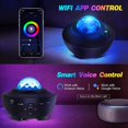 thumbnail image 3 of Galaxy Projector Star Projector Night Lights for Kids Room with Music Bluetooth Speaker Voice/Remote Control Timer, Multicolor Ocean Wave Stars 3 in 1 Galaxy Light 360 Pro Projector for, 3 of 5