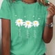 thumbnail image 3 of Camiseta de talla grande para mujer, Top con estampado de huellas de corazón y perro, camiseta informal suave y elástica, ropa de moda urbana 2024, 3 of 5