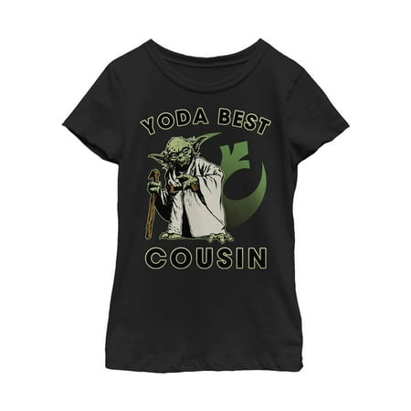 Star Wars Girls' Yoda Best Cousin T-Shirt
