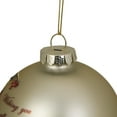 thumbnail image 4 of Northlight Gold and Red Cardinal Perched on a Holly Berry Branch Glass Ball Christmas Ornament 4", 4 of 5