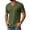 07# Army Green, variant on V Neck Mens T-Shirts Short Sleeve Summer Comfort T Shirts for Men V Neck Breathable Comfy T Shirts for Man Solid Tees Army Green 220