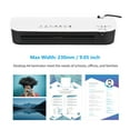 thumbnail image 3 of Laminator Desktop Thermal Laminator Machine Automatic Photo Document Laminator with Paper Cutter Corner Rounder for Home Office 300pcs Plastic Sealing Film, Fillet Machine, Corner, 3 of 7