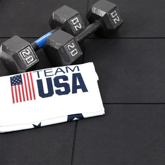 FlooringInc (5/8") Thick Evolution Rubber Floor Tiles - Equipment Mats, Gym Flooring and Utility, Black