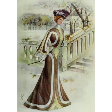 Latest Paris Fashions 1877 Costume Tailleur Poster Print by Unknown (24 x