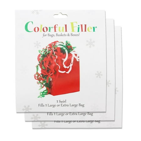 - Christmas Holiday Swirl Gift Wrap Filler Tissue, Red, Green, & White, for Large or Extra Large Bags - 3 Pack, Includes 3 Paper Swirl Gift Wrap Filler Tissue.., By ALEF