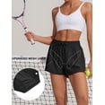 thumbnail image 4 of Pinspark Womens Workouts Shorts with MSH Lining Outdoor Breathable Athletic Shorts with Pockets Summer Quick Dry Active Shorts, 4 of 6