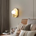 thumbnail image 2 of French retro all-copper wall lamp, glass ball, retro indoor study wall lamp, 2 of 3