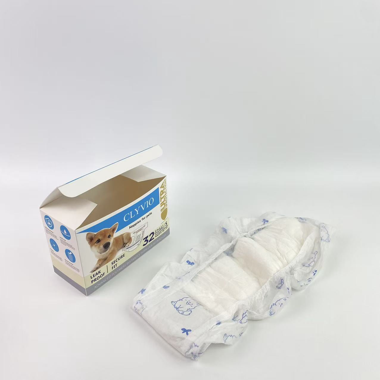 CLYVIO Nappies for pets, CLYVIO Nappies for pets,Dog Diaper Liners Super Soft and Absorbent Dog Diaper Booster Pads for Male Dog Belly Bands or Female Dog Diapers