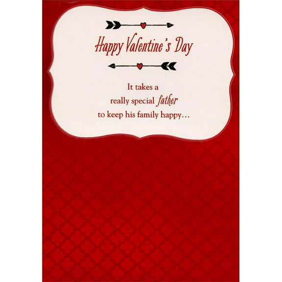 Designer Greetings Two Arrows: Father Valentine's Day Card